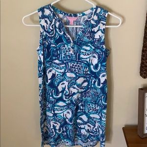 Lilly Pulitzer Girls Essie Dress Elephant Print